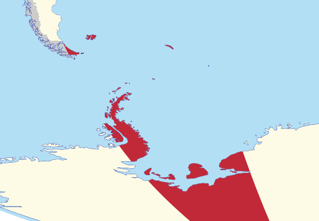 Map of the Province of Tierra del Fuego, including all external territorial claims