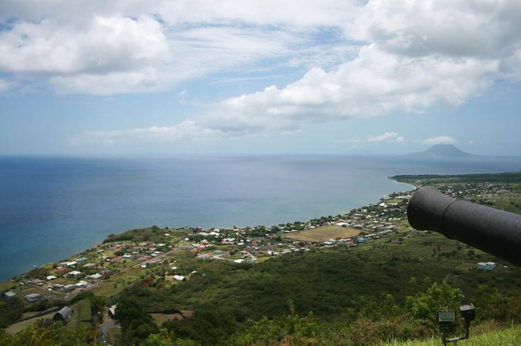 View of Caribbean from Brimstone Hill Fortress, Saint Kitts