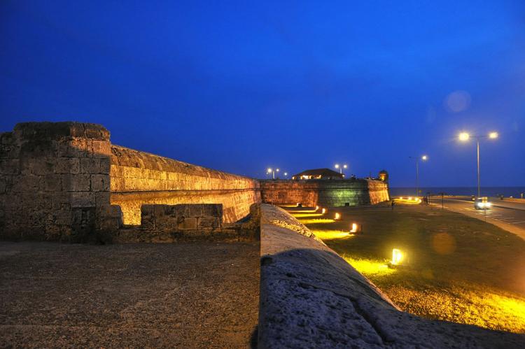 View from the Cartagena's fortresses (Colombia)
