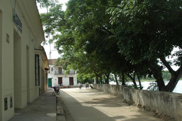 Albarradas on Street in Mompox, Colombia