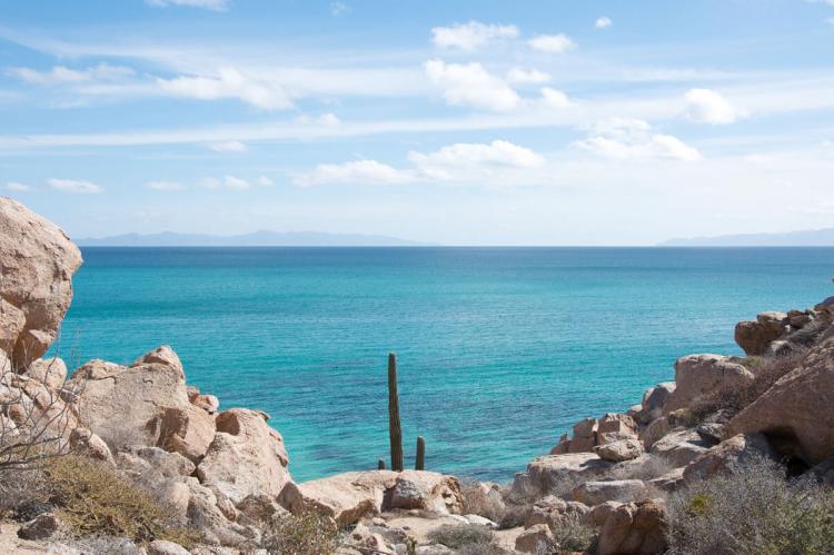 Looking across the Sea of Cortez to Baja California, Mexico