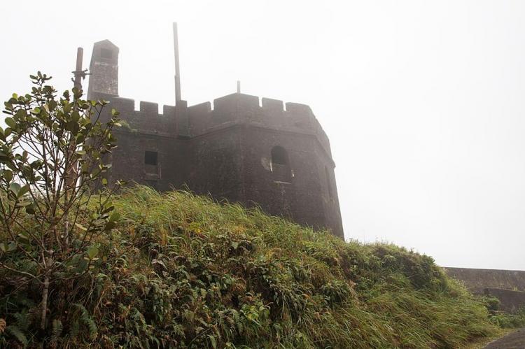 Small castle at the top of El Yunque Rain Forest, Puerto Rico