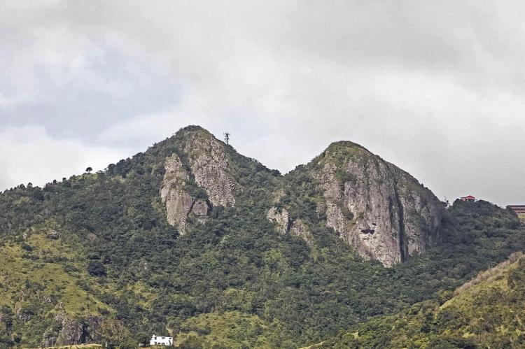 Twin peaks of Cayey, Puerto Rico