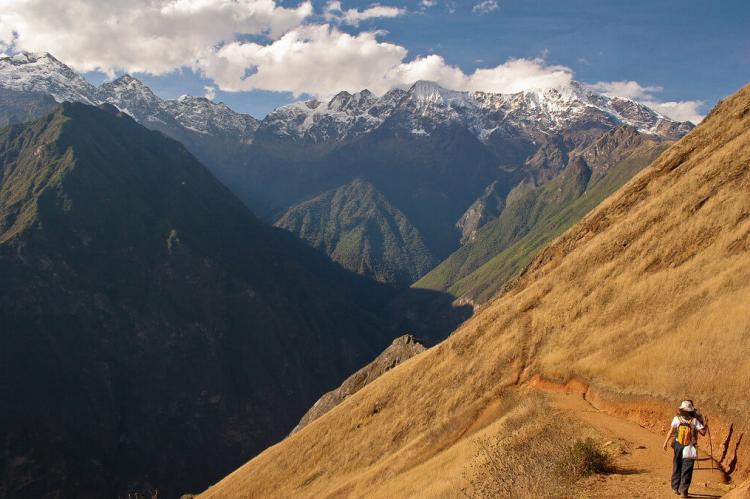 Trail from Cachora to the Inca ruins of Choquequirao, Peru