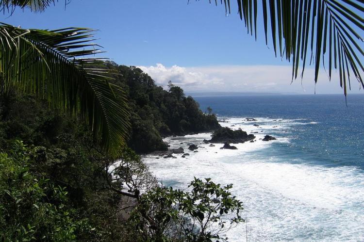 View from Isla del Caño off the cost of Costa Rica
