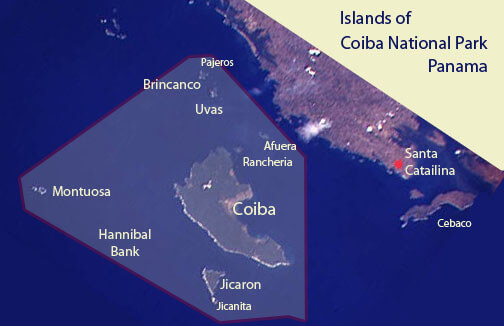 Coiba National Park map