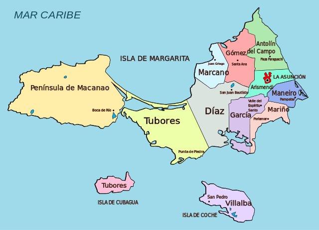 Political Territorial Division of Nueva Esparta