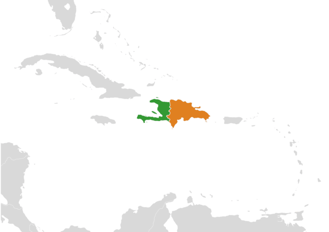 Hispaniola location map