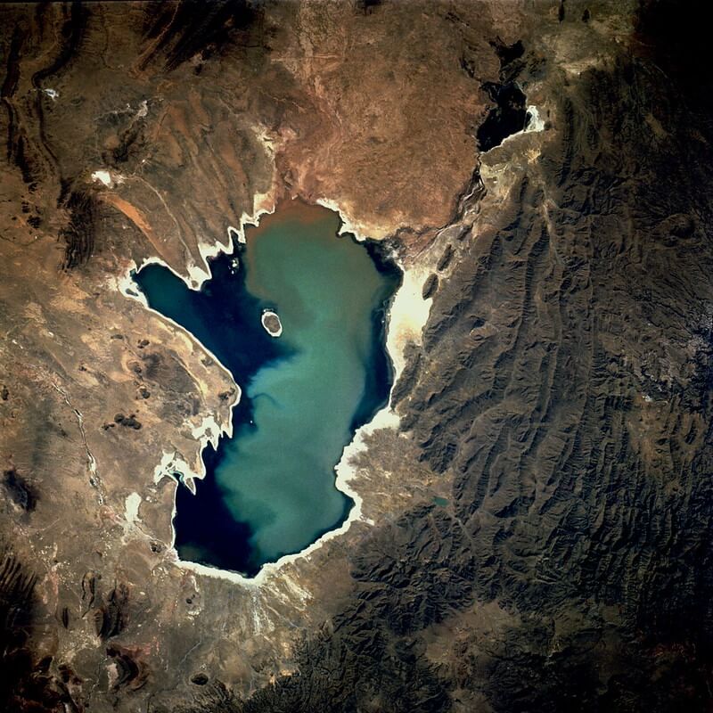 NASA image of Lake Poopó, Bolivia, September 1991