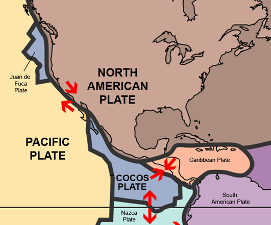 Map of North American plate boundaries