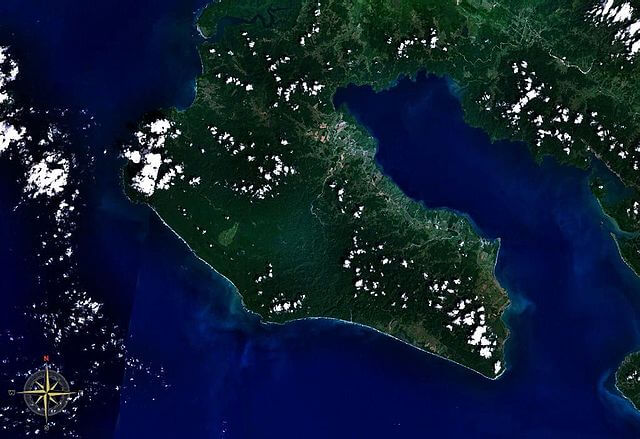 Osa Peninsula in Costa Rica via NASA