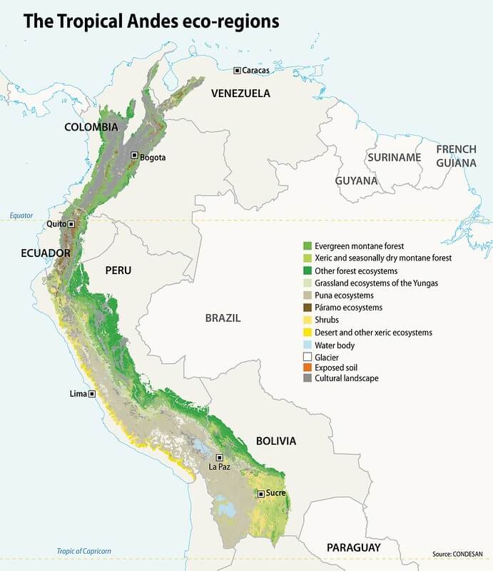Ecoregions of the Tropical Andes