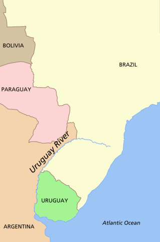 Uruguay River location map