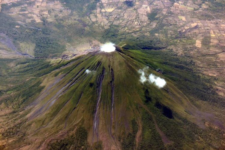 Aerial view of Concepion volcano near Lago de Nicaragua