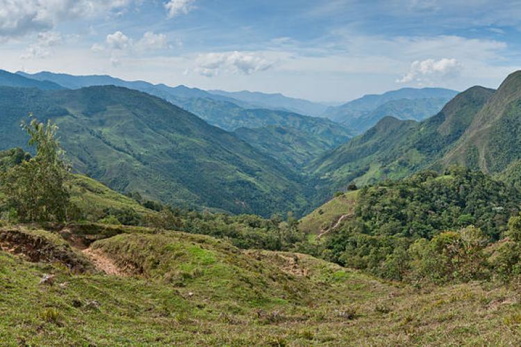 Panoramic view of the Venezuelan Andes