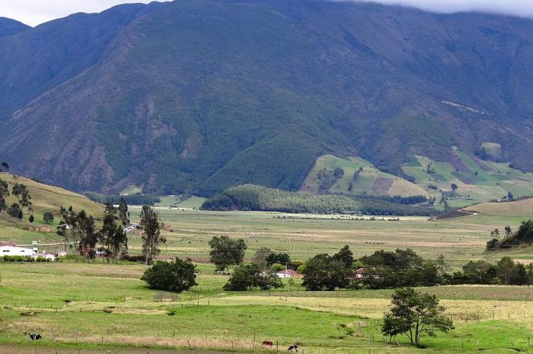 Arcabuco landscape, Boyacá, Colombia with Cerro Motavita.
