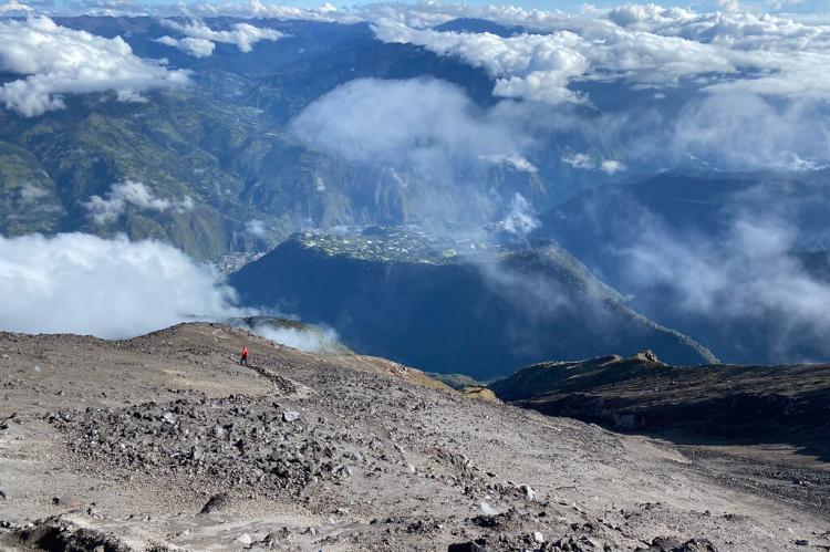 Arenal descent: Stratovolcano 'Tungurahua' at 5,023 m (16,479 ft) asl, Baños, the Central Highlands, Ecuador