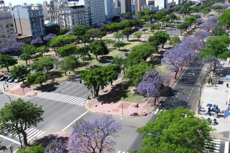 Avenida 9 de Julio in Buenos Aires, Argentina