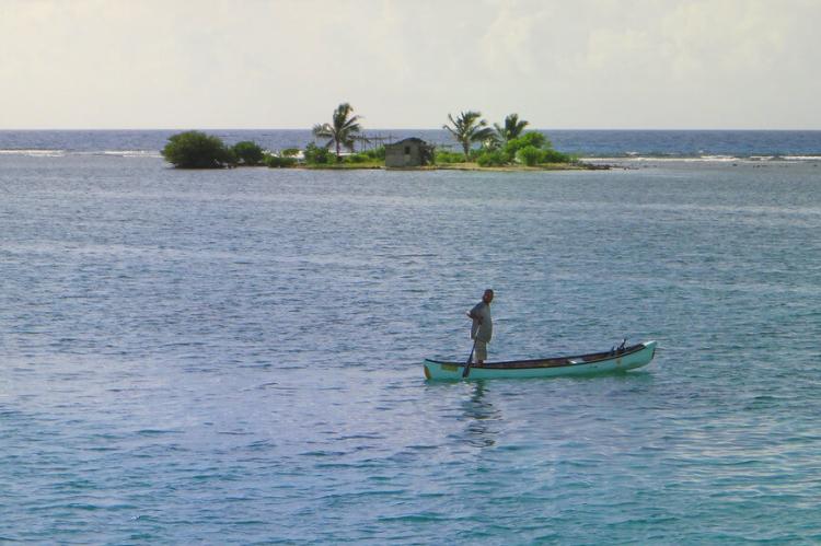 Belize Fisherman near Ambergris Caye, Belize