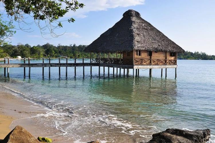 Beach bungalow, Bocas del Toro, Panama