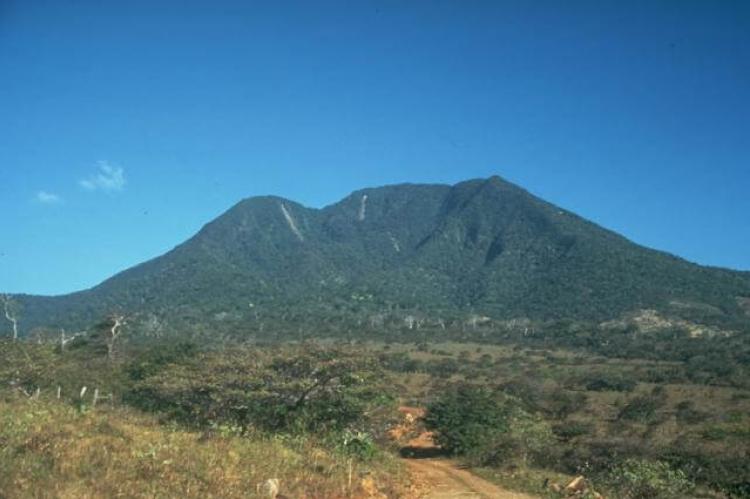 The highest peak of the Orosí volcanic complex, Cacao Volcano, Costa Rica