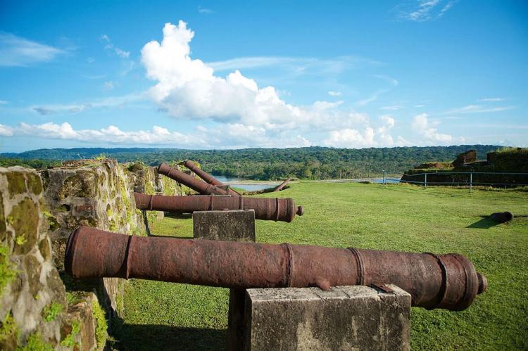 Canons at San Lorenzo fortification, Panama