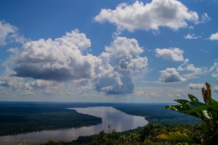 View over Caqueta River, Colombian Amazon