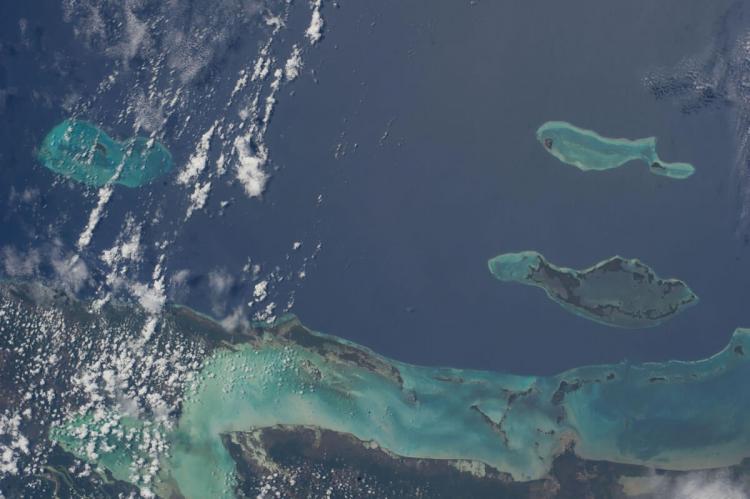 Cayes of Belize (NASA)