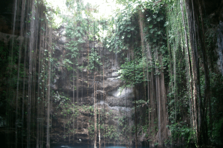 Cenote Ik Kil, near Chichen Itza on the Yucatan Peninsula in Mexico