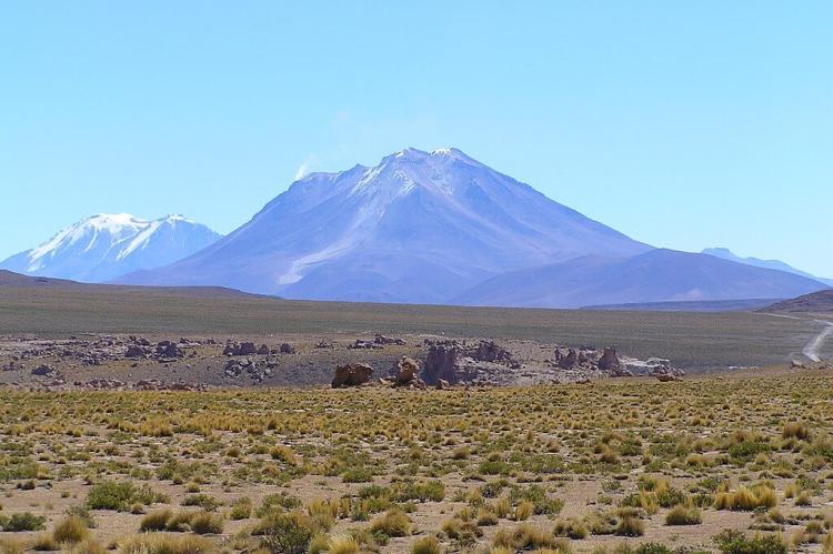 Central Andean Puna landscape, Bolivian Altiplano