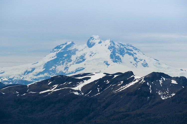 View of Cerro Tronador from Puyehue Volcano, Puyehue National Park, Los Lagos Region, Chile