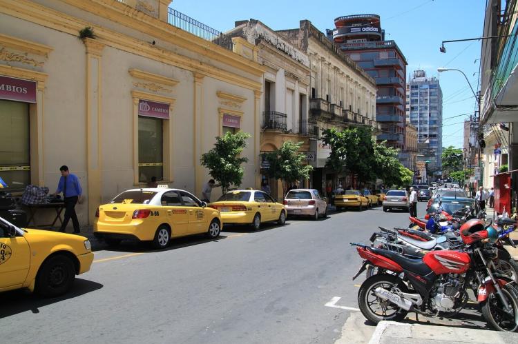 City street in Asunción, Paraguay