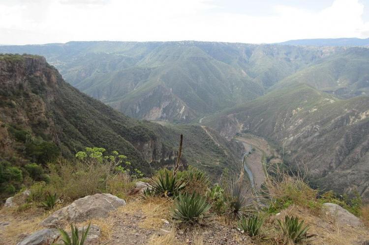 Canyon view looking south from Peña del Aire, Huasca de Ocampo, Hidalgo, Mexico