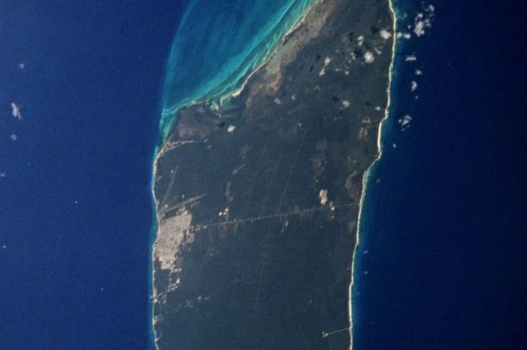 NASA image of Cozumel Island, Mexico - May 1996