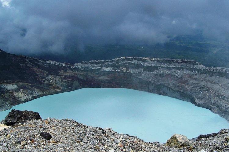 Crater lake of Rincon de la Vieja Volcano, Guanacaste, Costa Rica