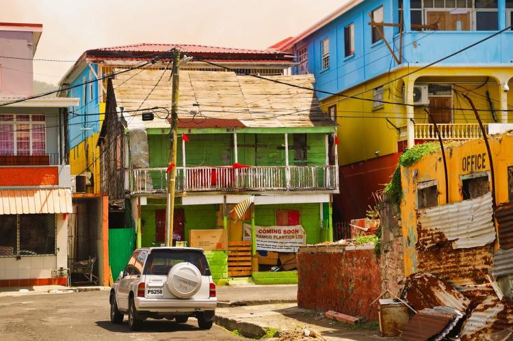 Neighborhood in Roseau, Dominica
