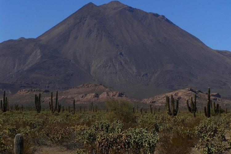 El Virgen volcano, of the Tres Virgenes complex of volcanoes on the Baja California Peninsula
