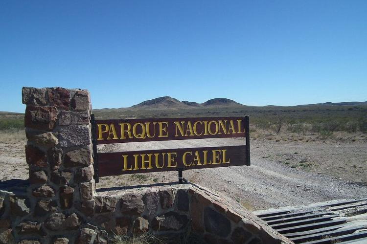 Entrance to Lihué Calel National Park, Argentina
