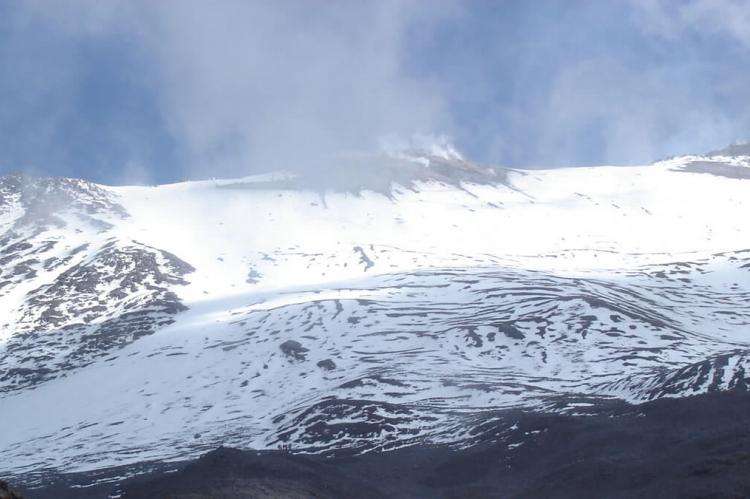 Eruptions of Sangay (seen from south ridge), Sangay National Park, Ecuador