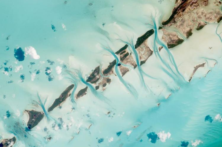 Great Exuma view from space