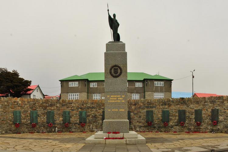 Falklands War Memorial in Stanley