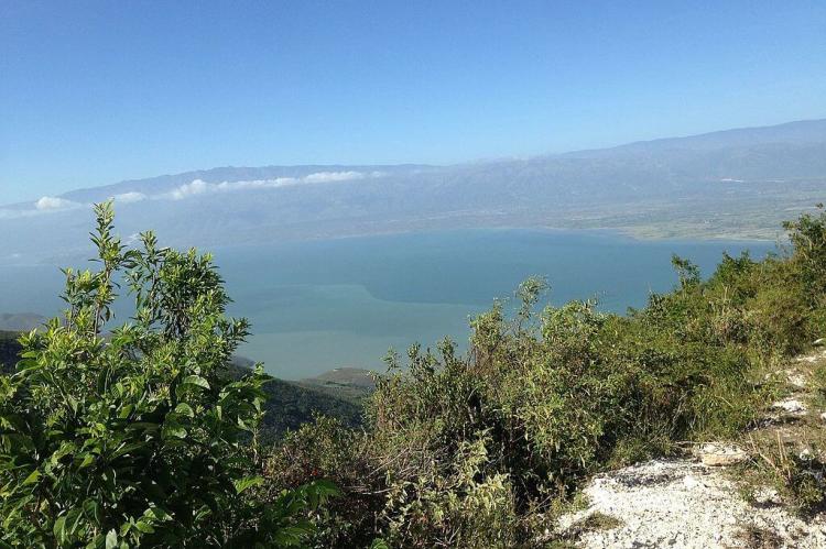 View of Étang Saumâtre, Haiti