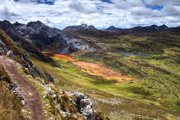 Natual landscape, Cordillera Huayhuash, Peru