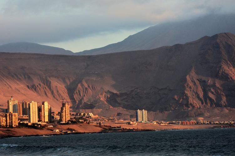 Iquique desert landscape panorama