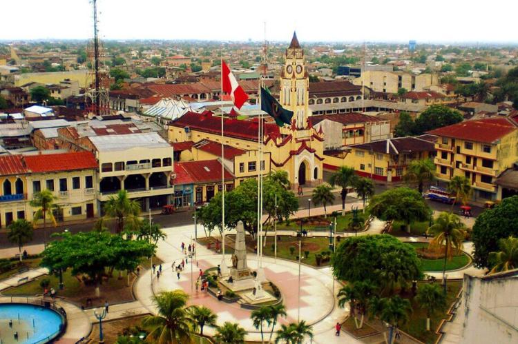 Plaza de Armas in Iquitos, Peru