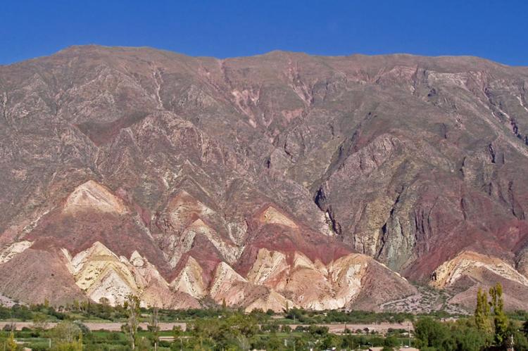 View of the Quebrada de Humahuaca from Maimará, Jujuy, Argentina