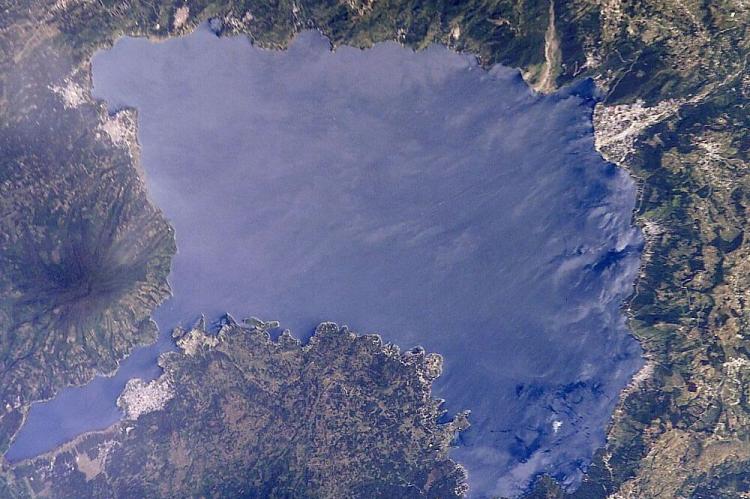 Lake Atitlán, as seen from the Space Shuttle