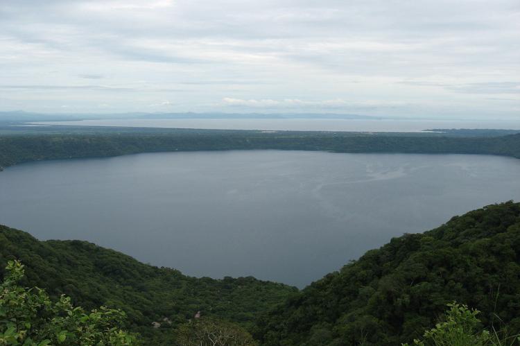 View of Lake Nicaragua from Granada/Masaya area, Nicaragua 
