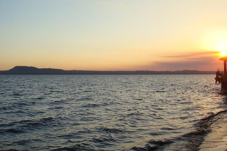 Sunset on Lake Ypacarai, Paraguay