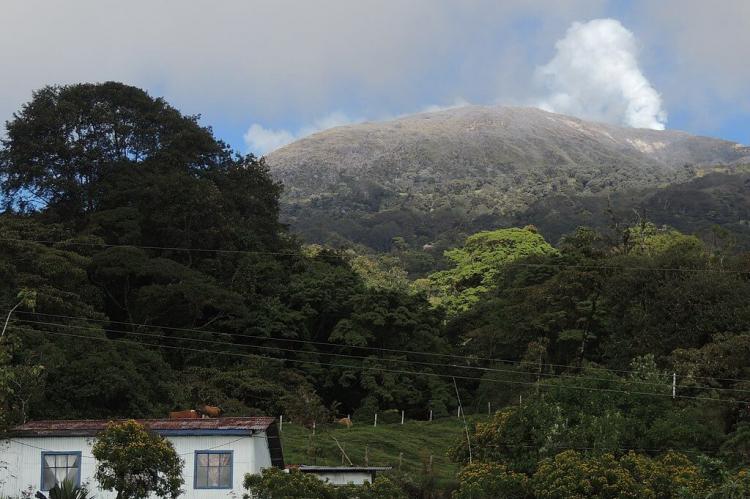 Turrialba volcano in Cartago province of Costa Rica